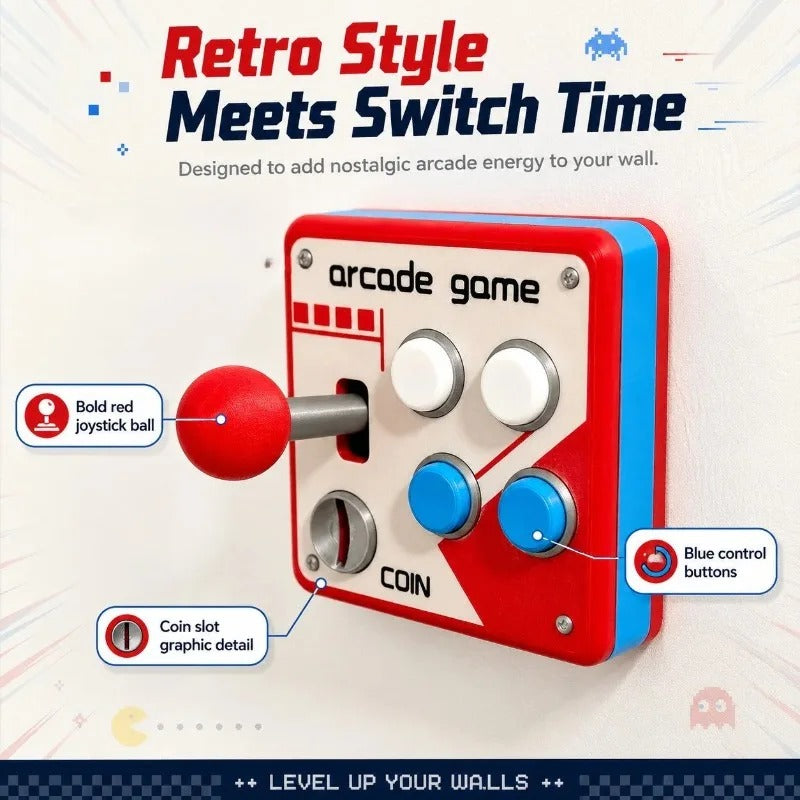 Retro Arcade Light Switch Cover