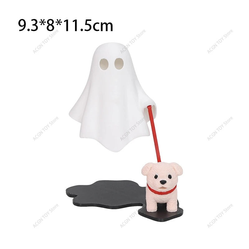 Halloween Ghost Walking Dog & Bonfire Ghost Nightlight