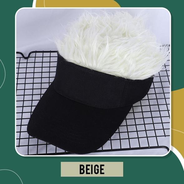 Amazing Flair Hair Visor Cap - DealbagcoBeige