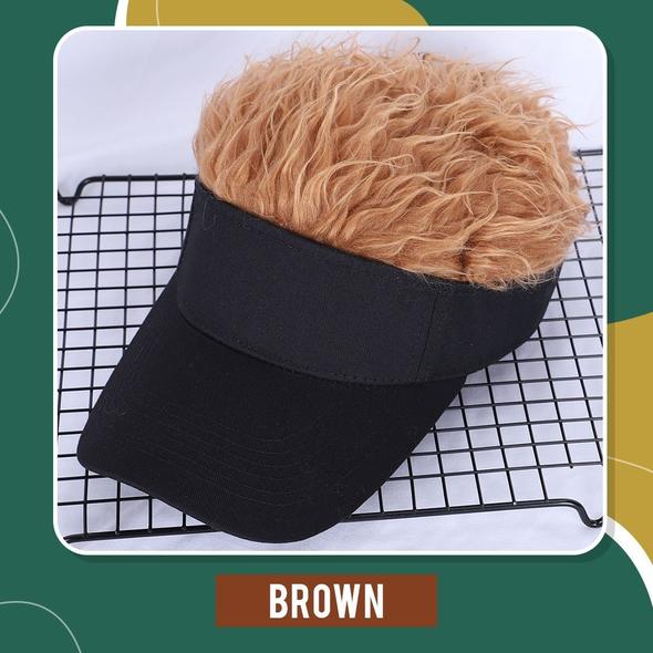 Amazing Flair Hair Visor Cap - DealbagcoBrown