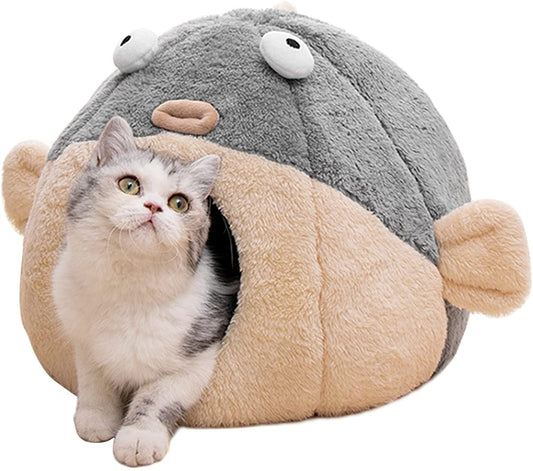 かわいい魚の猫ベッド