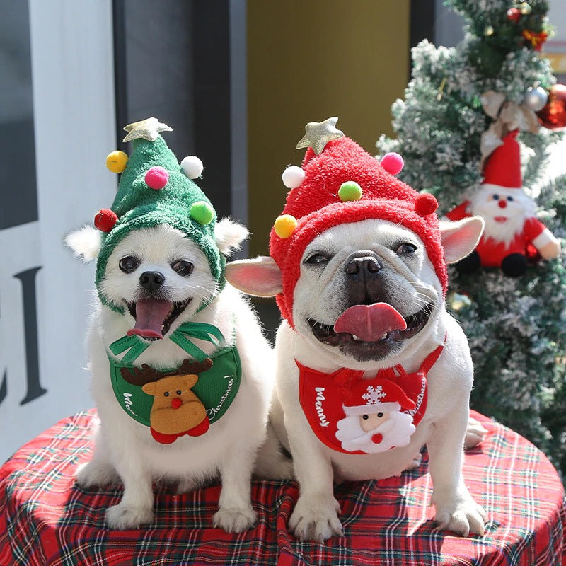 christmas dog dress up Santa Dog Costume: Festive Christmas Pet Outfit With Hat