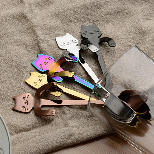 かわいい猫のティースプーン