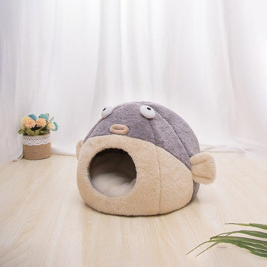 かわいい魚の猫ベッド